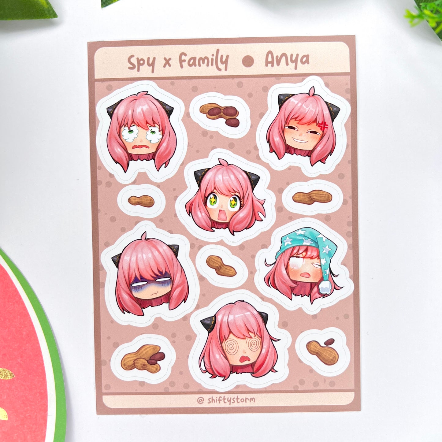 Spy x Family | Anya | 15 x 10.5 cm Sticker Sheet | Matte Vinyl