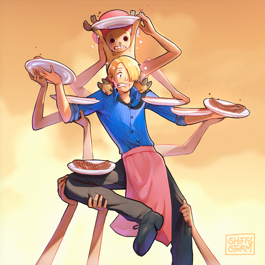 Sanji & Chopper | A5 Square | One Piece
