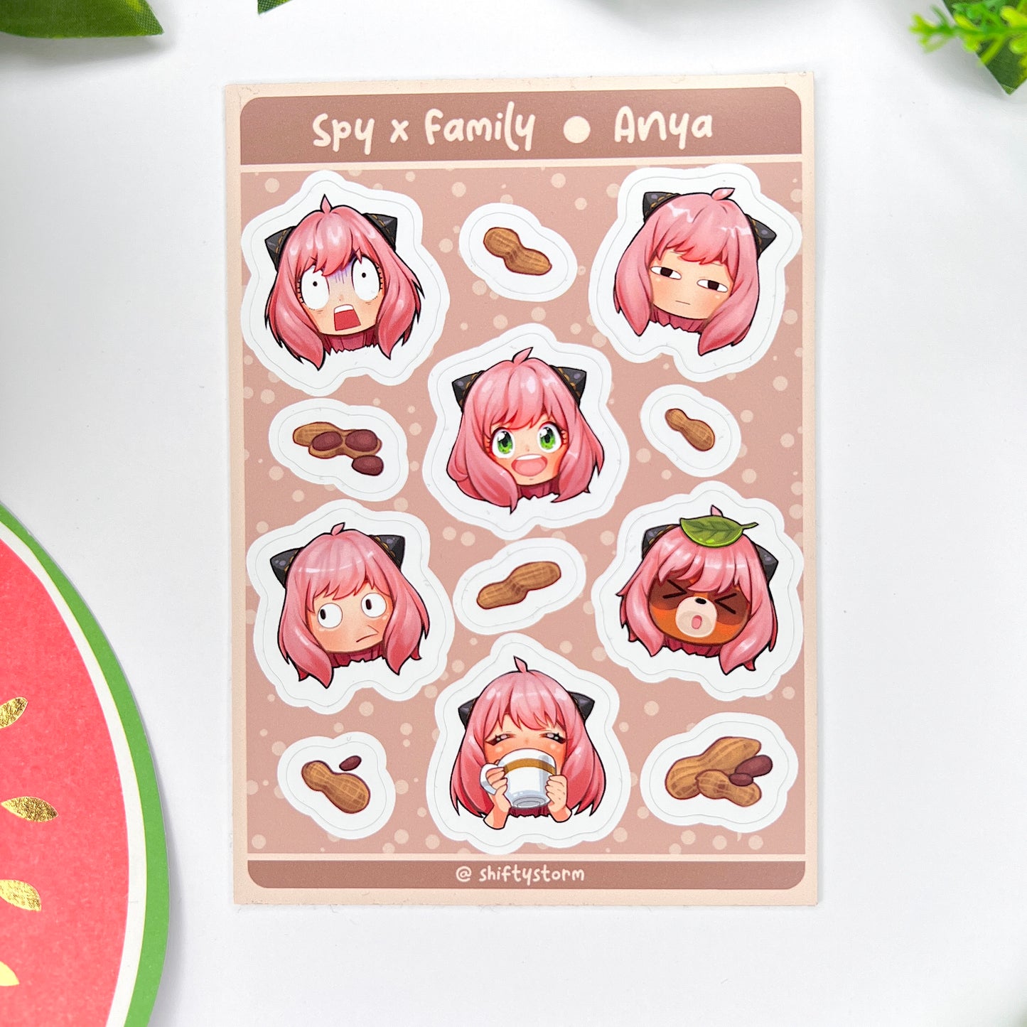 Spy x Family | Anya | 15 x 10.5 cm Sticker Sheet | Matte Vinyl